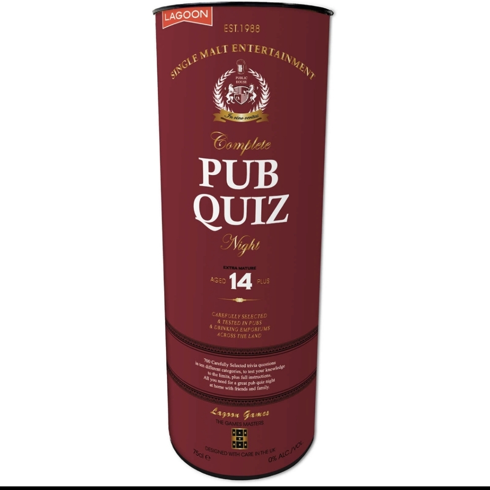 NWT Lagoon Pub Triva Quiz Game